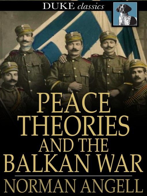 Cover of Peace Theories and the Balkan War